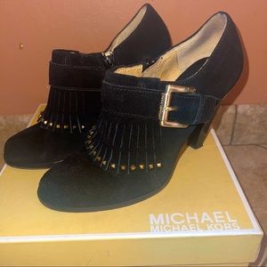 Michael Kors Olivia Fringe Booties